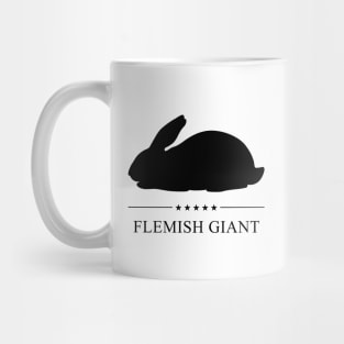 Flemish Giant Rabbit Black Silhouette Mug